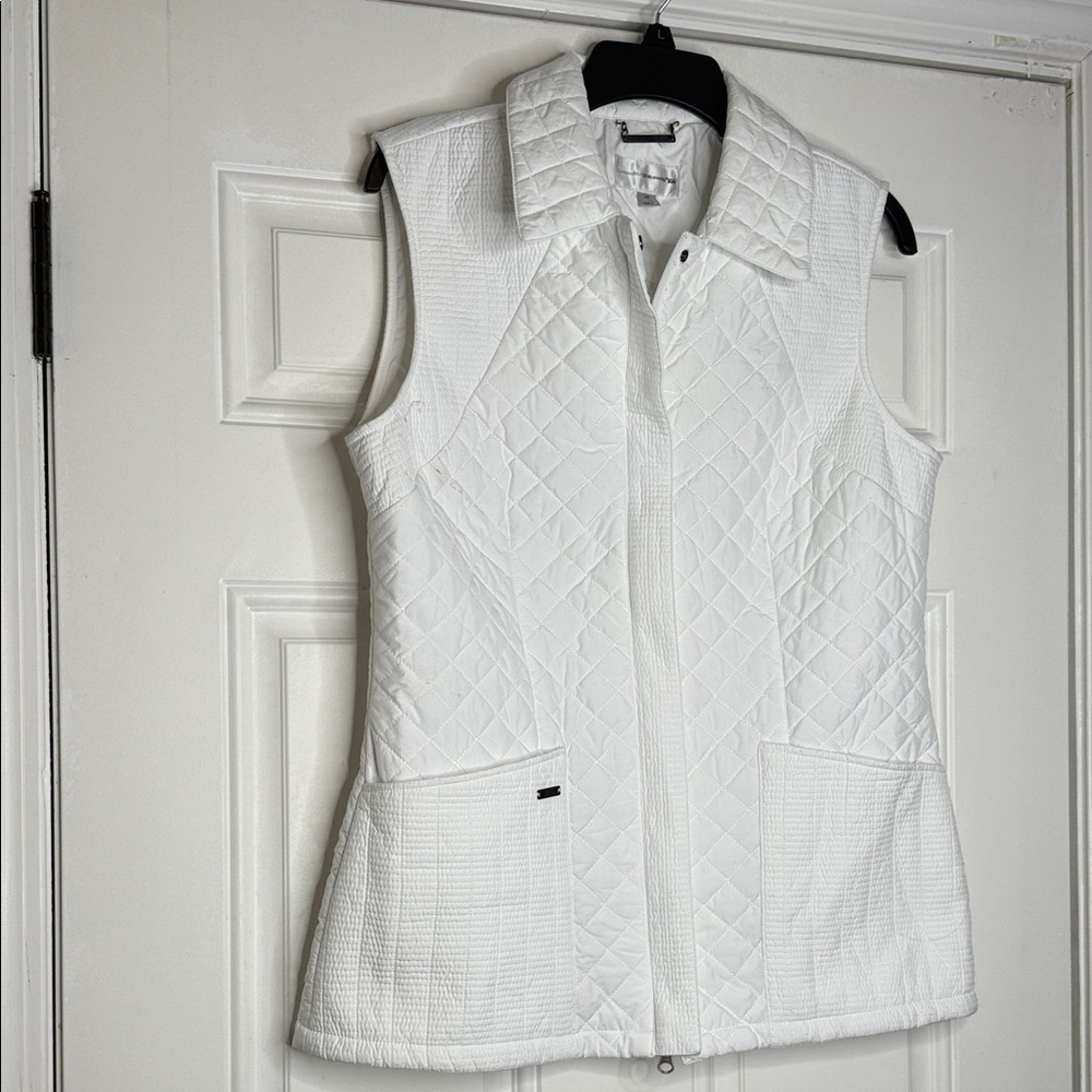 Cutter & Buck Women's Quilted Vest in White - Picture 5 of 15
